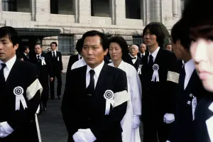 Huty35337 Prints: Kim Dae-Jung At Funeral