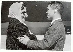 Hussein Prints: Kin Hussein and His Mother