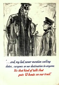Children Prints: Its That Kind Of Talk That Puts U-Boats On Our Trail