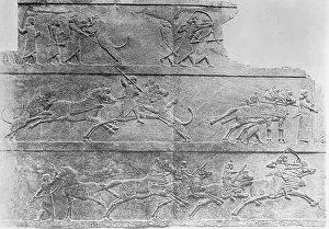 King Ashurbanopal Hunting Lions