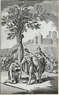 King Athlestan and Troops Capturing Leofrid