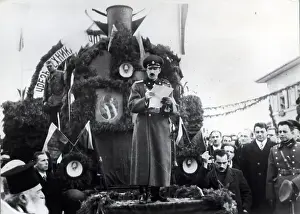 Bulgaria Prints: King Boris III Dedicates At Railway