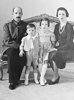 Bulgarian Prints: King Boris III with His Family