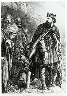 Adoration Prints: King Canute and His Courtiers