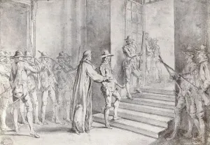 Charles I Prints: King Charles I Being Escorted by Soldiers to His Execution