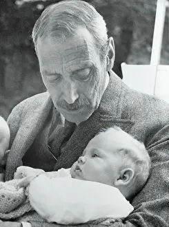 Infancy Prints: King Christian Holding Princess Margrethe