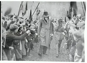 Copenhagen Prints: King Christian Parading with Boy Scouts