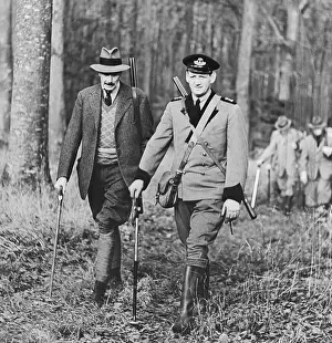 King Christian Prints: King Christian and Son on Hunting Trip