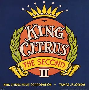 Florida Prints: King Citrus the Second