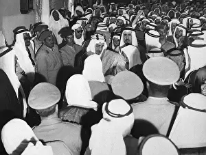 Faisal Prints: King Faisal Greets Supporters