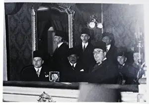 Inauguration Prints: King Farouk, Others, In Opera Box