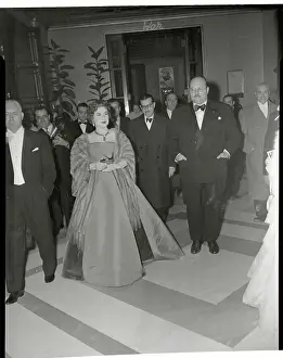 Mink Prints: Former King Farouk and Queen Narriman Attending Opera