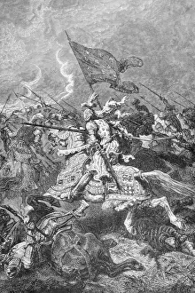 King Francis I Leading His Knights in Battle