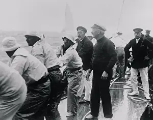 A Glimpse into the Lives of Monarchs: King George Competing in Regatta