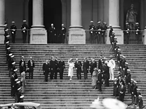 King George, Queen Eliz, Party On Capitol