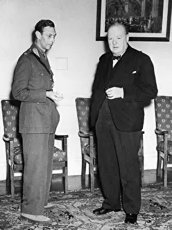 George Vi Prints: King George V1 and Winston Churchill