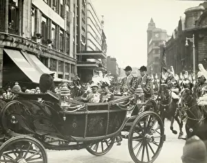King George Vi In Carriage W/King Faisal