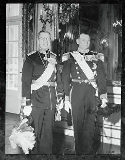 Frederick Ix Prints: King Gustaf VI and King Frederick