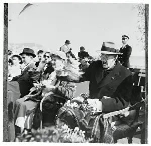 King Gustav Throwing a Wreath