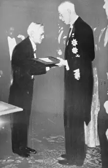 Stockholm Prints: King Gustav V Presenting Nobel Prize
