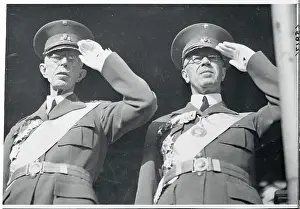 Stockholm Prints: King Gustav V and Prince Gustav Saluting