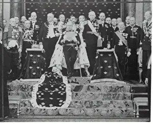 King Gustav VI Speaking at Podium