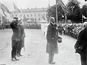 Oslo Prints: King Haakon At a Summer Festival