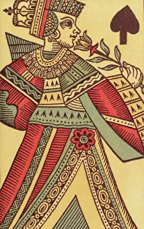 Hearts Prints: King of Hearts from 18th-Century French Playing Cards