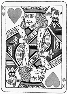Hearts Prints: King of Hearts Playing Card