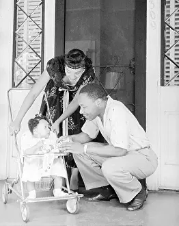 King At Home With His Family