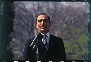 Hussein Prints: King Hussein Giving a Speech
