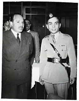 Official Prints: King Hussein II at 17 in Uniform