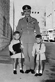 King Hussein on Vacation with Family