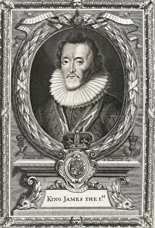 King James the Ist Engraving