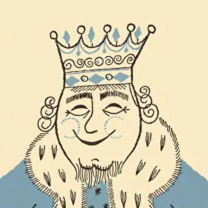 Facial Expres Prints: King Looking Up