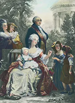 Couples Prints: King Louis XVI with Marie Antoinette and Family