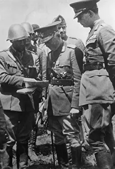 Michael Prints: King Michael and Ion Antonescu Visiting Front Lines