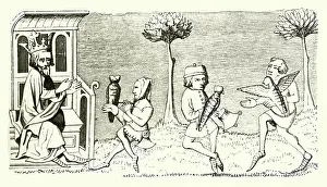 Nobleman Prints: King Modus Teaching Falconry