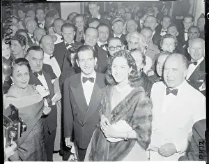 King Of Yugoslavia Prints: King Peter II and Queen Alexandra Standing in a Crowd