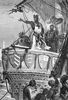 King Richard I On Ship