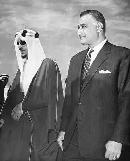 Saud Prints: King Saud and President Nasser