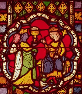 Colors Collection: King Solomon and the Queen of Sheba Stained Glass