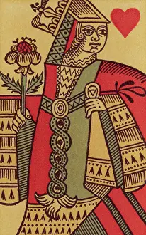 King of Spades from 18th-Century French Playing Cards