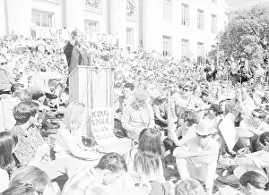 King Speech at Sproul Plaza in Berkeley