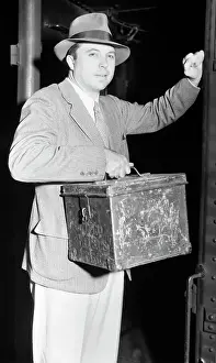 Screenwriter Prints: King Vidor Holding A Valise
