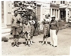 Socialite Prints: Kingdon Gould and Family Outside Estate