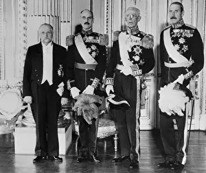 Three Kings Posing with President of Finland