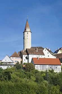 Palaces Prints: Kirchberg an der Jagst, Hohenlohe, Baden-Wuerttemberg, Germany, Europe