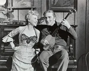Kirk Douglas and Claire Trevor at Bar Piano Scene in Man Without A Star