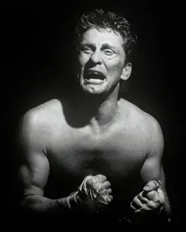Frustration Prints: Kirk Douglas Grimacing in Boxing Scene
